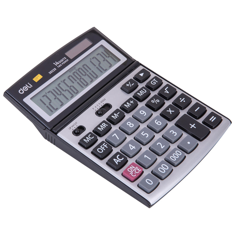 Calculadora de mesa 14 dígitos Deli-E39229