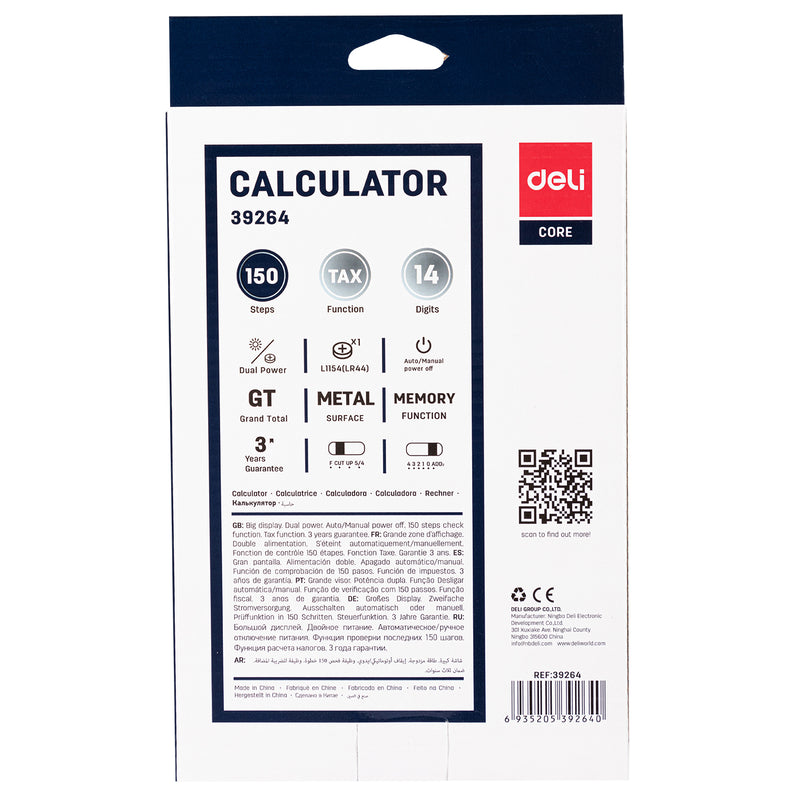 Calculadora de mesa Deli-E39264