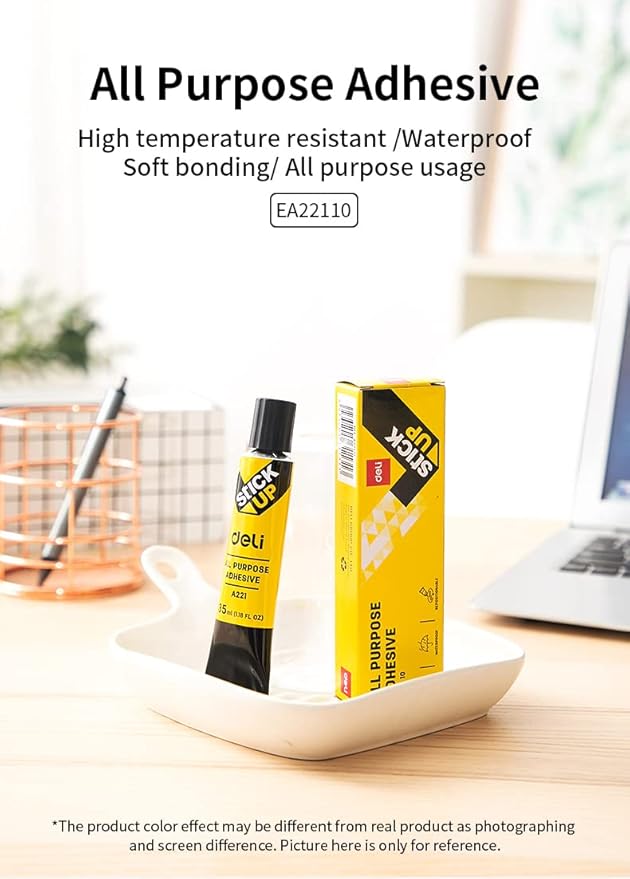 Cola transparente multifuncional Deli 35 ml (1X12)