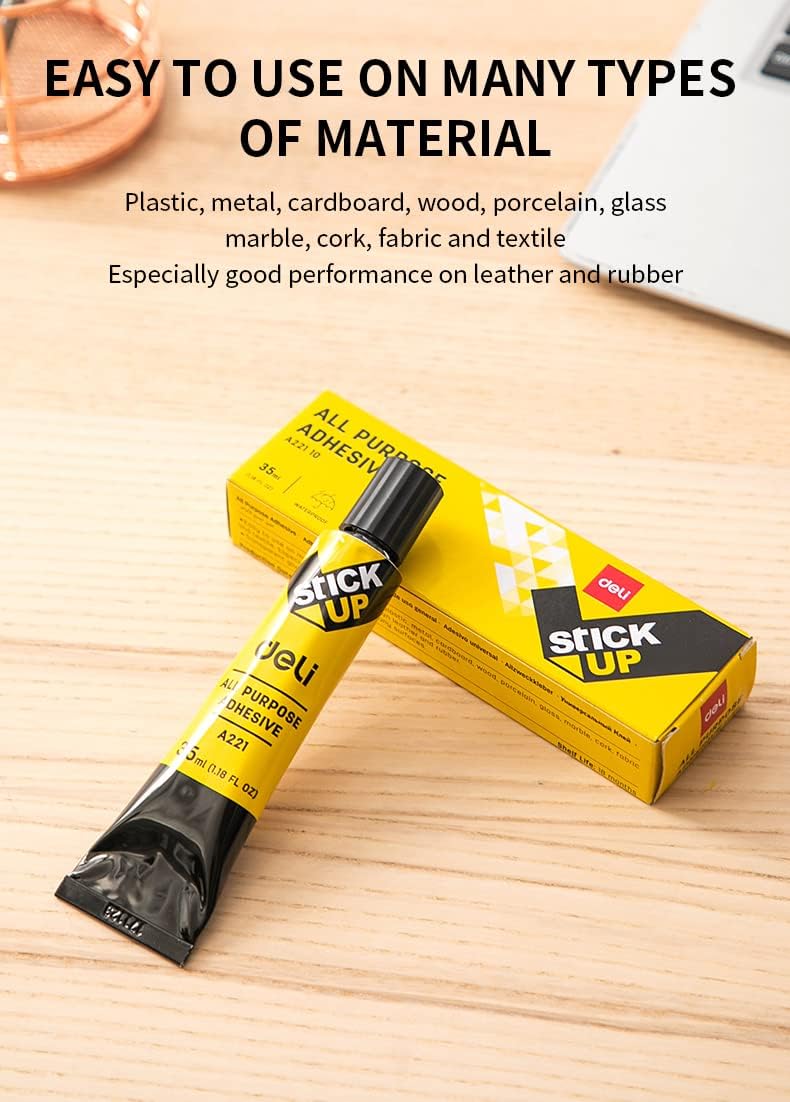 Cola transparente multifuncional Deli 35 ml (1X12)