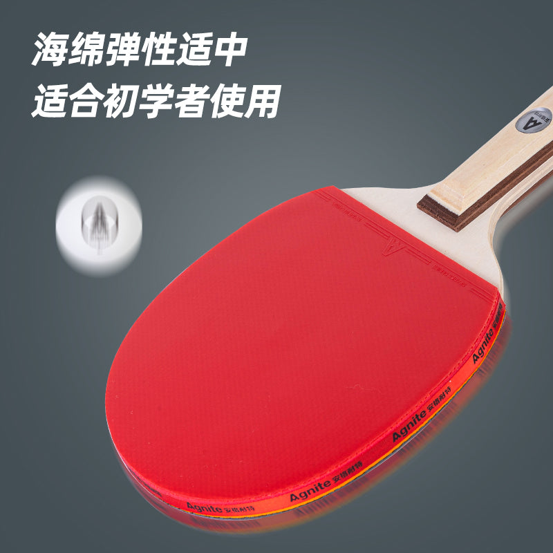 Racket Deli para ténis de mesa (1 Par + 3 Bolas) FG901
